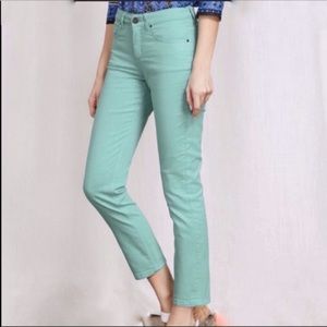 Boden The Cambridge turquoise ankle skimmer Jeans US size 10